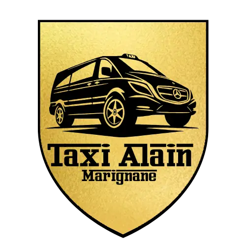 Logo taxis Marignane alain Or